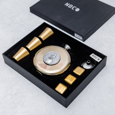 ست قمقمه جیبی مدل Gold