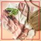 شال نخی حاشیه صورتی
