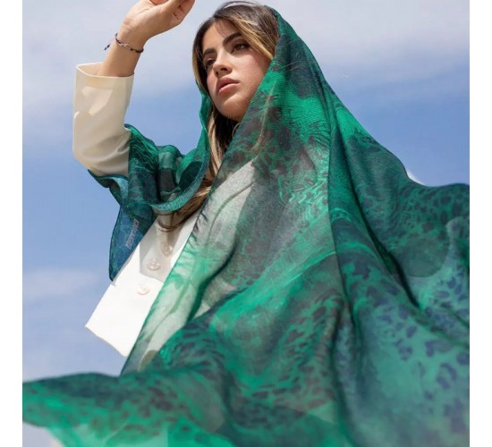 شال سبز پلنگی