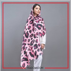 شال سوپرنخ صورتی پلنگی